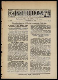 Institutional Vol. XII No. 40