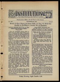 Institutional Vol. XII No. 42