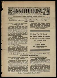 Institutional Vol. XIII No. 06