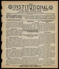 Institutional Vol. XIII No. 20