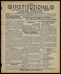 Institutional Vol. XIII No. 21