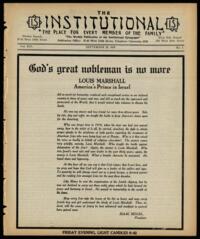 Institutional Vol. XIV No. 01