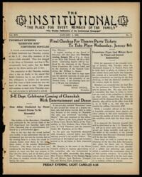 Institutional Vol. XIV No. 16