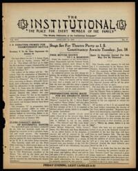 Institutional Vol. XIV No. 17