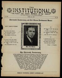 Institutional Vol. XIV No. 29