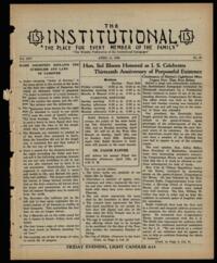 Institutional Vol. XIV No. 30