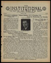 Institutional Vol. XIV No. 31