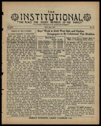 Institutional Vol. XIV No. 33