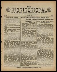 Institutional Vol. XIV No. 34