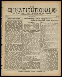 Institutional Vol. XIV No. 35