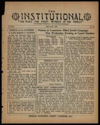 Institutional Vol. XIV No. 37