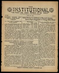 Institutional Vol. XIV No. 38
