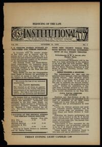 Institutional Vol. XV No. 05