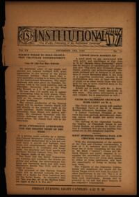 Institutional Vol. XV No. 14
