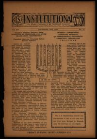 Institutional Vol. XV No. 15