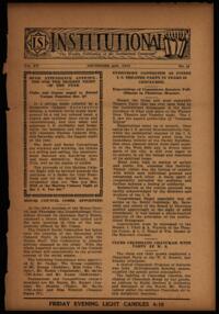 Institutional Vol. XV No. 16