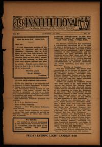 Institutional Vol. XV No. 20