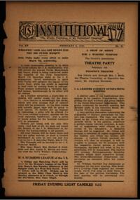 Institutional Vol. XV No. 21