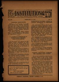 Institutional Vol. XV No. 23