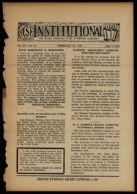 Institutional Vol. XV No. 24