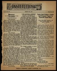 Institutional Vol. XV No. 29
