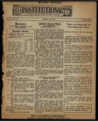 Institutional Vol. XV No. 30