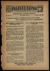 Institutional Vol. XV No. 03
