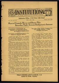 Institutional Vol. XV No. 10