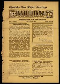 Institutional Vol. XV No. 15