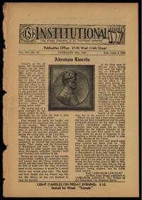 Institutional Vol. XV No. 18