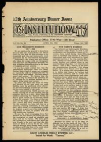 Institutional Vol. 15 No. 26