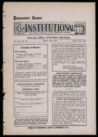 Institutional Vol. XV No. 29