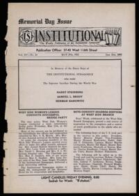 Institutional Vol. XV No. 33