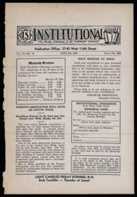 Institutional Vol. 15 No. 35