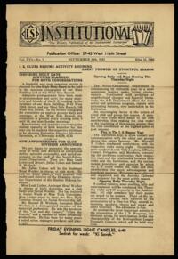 Institutional Vol. XVI No. 01