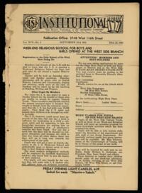 Institutional Vol. XVI No. 02