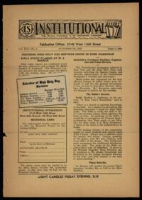 Institutional Vol. XVI No. 04