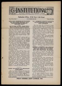 Institutional Vol. XVI No. 07