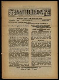 Institutional Vol. XVI No. 13