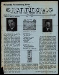 Institutional Vol. XVI No. 32