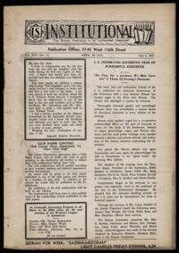 Institutional Vol. XVI No. 33