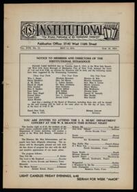 Institutional Vol. XVI No. 35