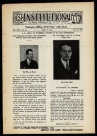 Institutional Vol. XVI No. 36