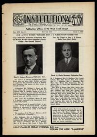 Institutional Vol. XVI No. 37