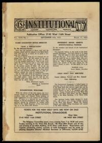 Institutional Vol. XVII No. 01