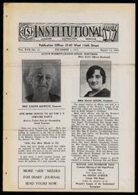 Institutional Vol. XVII No. 13