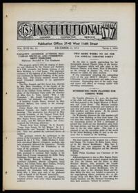 Institutional Vol. XVII No. 16