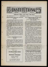 Institutional Vol. XVII No. 17