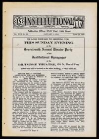 Institutional Vol. XVII No. 18