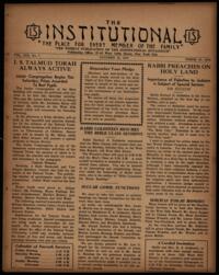 Institutional Vol. XIX No. 07
